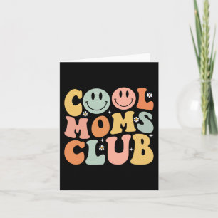 Retro Coole Mamas Club Mama Smile Happy Face Mütte Karte