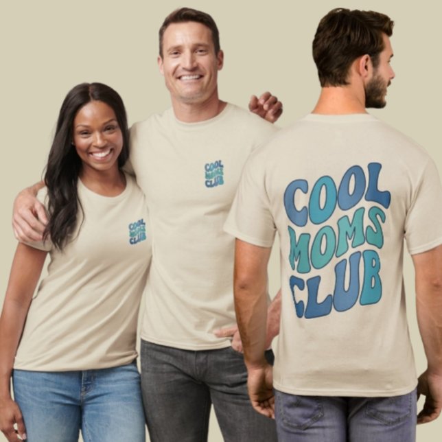 Retro Coole Mamas Club Mutterschaft T - Shirt Gesc (Von Creator hochgeladen)