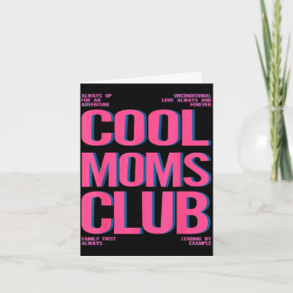 Retro coole Mütter Club frohen Muttertag Mama Mutt Karte