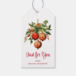 Retro Coole Weihnachtsbaumdekorationen Geschenkanhänger