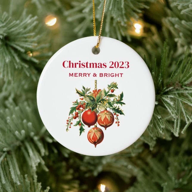 Retro Coole Weihnachtsbaumdekorationen Keramik Ornament (Baum)