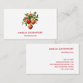 Retro Coole Weihnachtsbaumdekorationen Visitenkarte