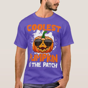 Retro Cooler Kürbis im Patchgroova Hallowee T-Shirt