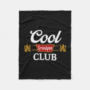 Retro Cooler Opa Club Familien-Matching Vatertag  Fleecedecke