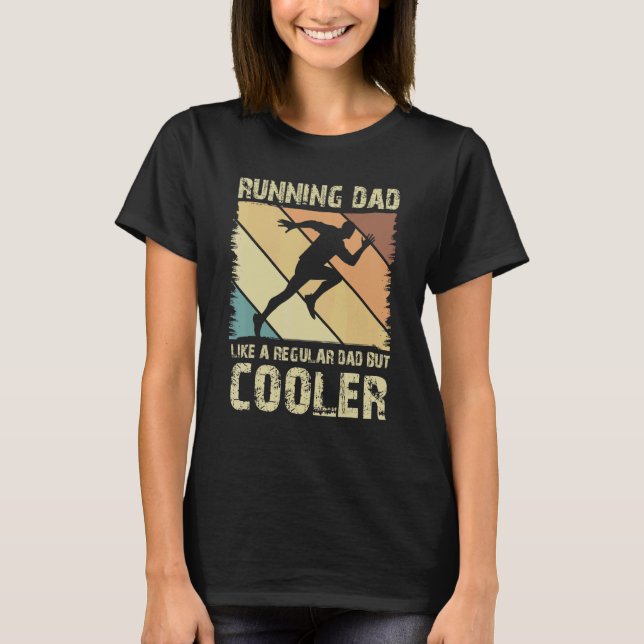 Retro Cooler Vatermarathoner Marathon Runner T-Shirt (Vorderseite)