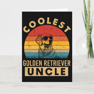 Retro Coolster Golden Retriever Onkel Lustige Gesc Karte