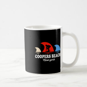 Retro Coopers Beach New York Surfen Kaffeetasse