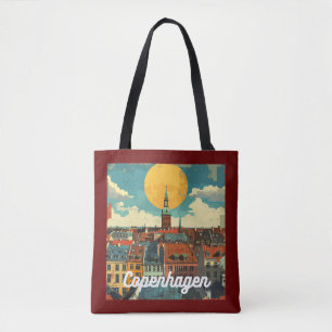 Retro Copenhagen Skyline