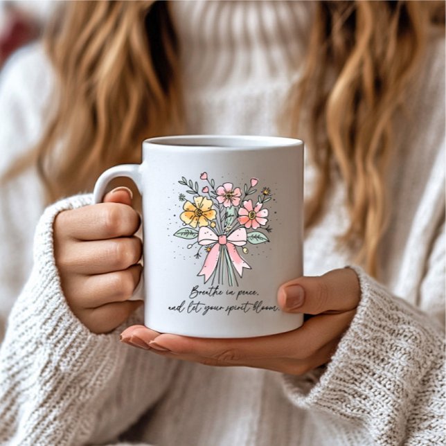 Retro Coquette Floral mit Angebot Kaffeetasse (Von Creator hochgeladen)