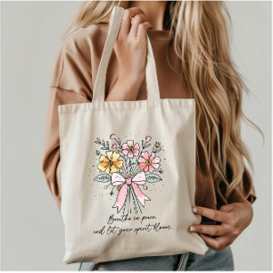 Retro Coquette Floral mit Angebot Tragetasche