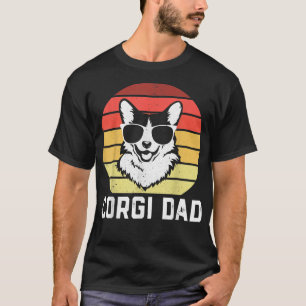 Retro Corgi Vater Funny Pembroke Welsh Corgi Dog V T-Shirt