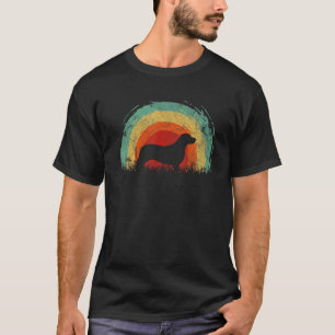 Retro Corgidor Vintage Regenbogen Hund Männer Frau T-Shirt