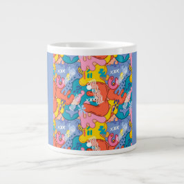 Retro Cosmic Explosion Colorful Pop Art Kaffeemasc Jumbo-Tasse