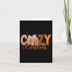 Retro Cosy Season Pumpkin Bow Dies ist die Saison Karte
