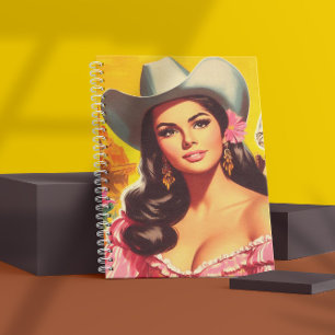Retro-Country-Frau Notizbuch
