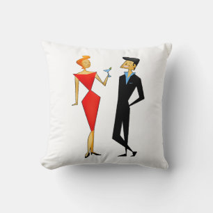 RETRO COUPLE 1960ER PILLOW KISSEN
