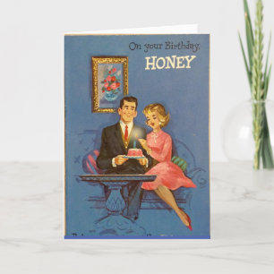 RETRO COUPLE BIRTHDAY CARD FÜR IHN FEIERTAGSKARTE