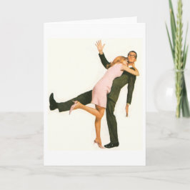 Retro Couple Feiertagskarte