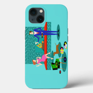 Retro Couple mit Dog iPhone 6 Fall 13 Hülle