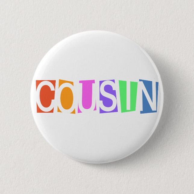Retro-Cousin Button (Vorderseite)
