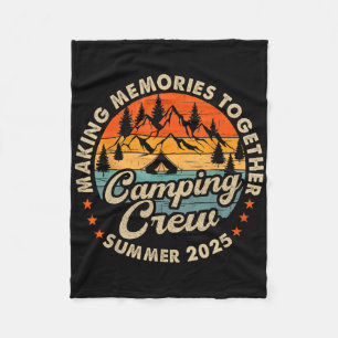 Retro Cousin Crew 2025 Camping Cousins Sommer 2025 Fleecedecke