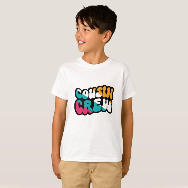 Retro-Cousin-Crew T-Shirt (Vorne ganz)