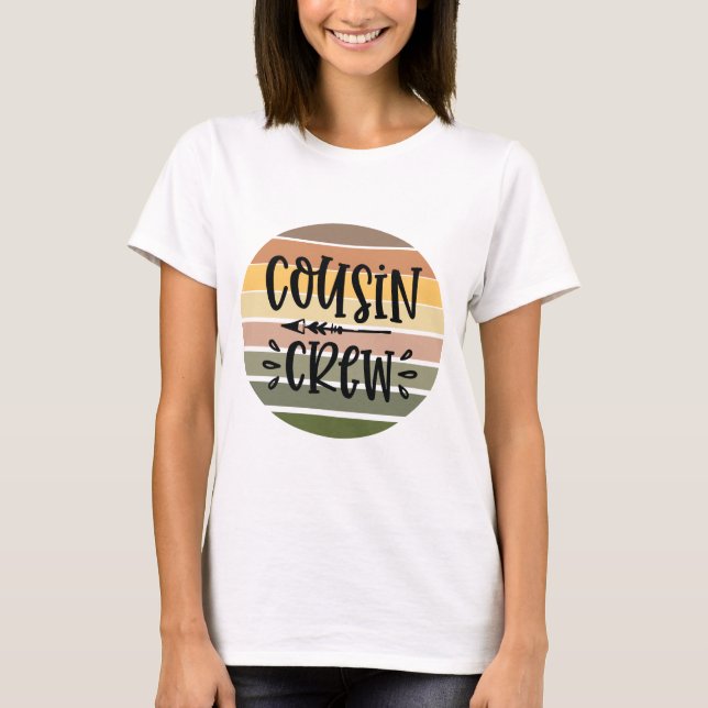 Retro-Cousin-Crew T-Shirt (Vorderseite)