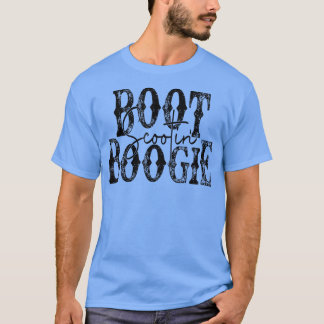 Retro Cowboy Boot Scooting Boogie Western Country T-Shirt