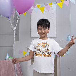 Retro Cowboy Halloween Schachbrettmuster Geburtsta Kleinkind T-shirt