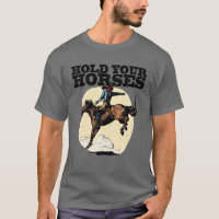 Retro Cowboy Halten Sie Ihr Pferd Rodeo Wild West