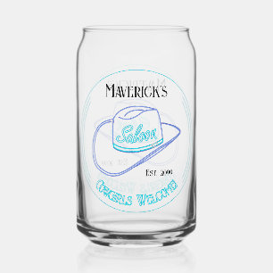 Retro Cowboy Saloon Can Beer Trinkbehälter Dosenglas