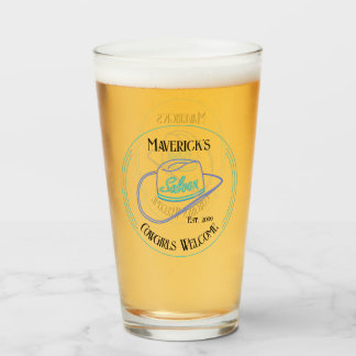 Retro Cowboy Saloon Trinkbehälter Pint Beer Glas