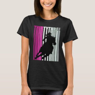 Retro-Cowgirl Geburtstag 33. Rodeo Pferdekönigin B T-Shirt