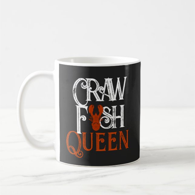 Retro Crawfish Queen Seafood Kaffeetasse (Links)