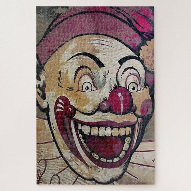 Retro Creepy Clown Puzzle (Vertikal)