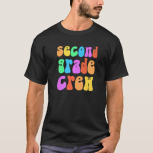 Retro Crew zweiter Klasse Kleine Miss 2nd Gr Regen T-Shirt