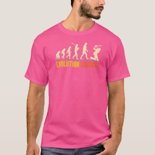 Retro-Cricket-Evolution für Cricket-Spieler oder L T-Shirt