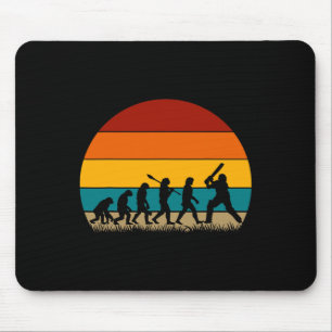 Retro Cricket Evolution - Lustiges Cricket  Mousepad