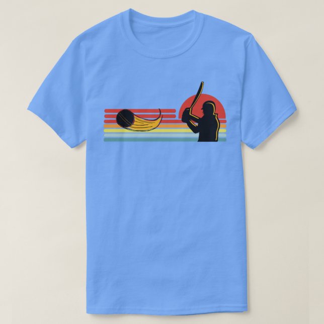 Retro Cricket Player1 T-Shirt (Design vorne)