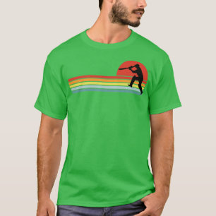 Retro Cricket Player T-Shirt