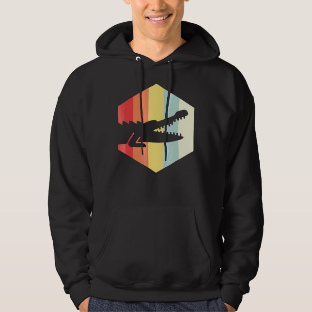 Retro Crocodile Hoodie (Vorderseite)