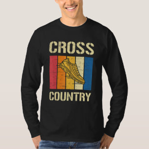 Retro Cross Country Running Sport Cardio W T-Shirt