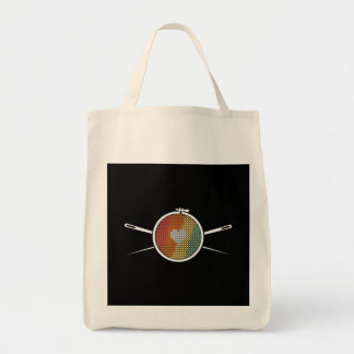 Retro Cross Stich Tragetasche