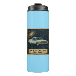Retro Cruiser im tiefen Weltraum Thermosbecher