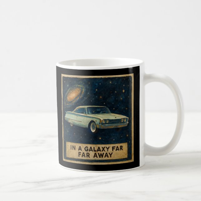 Retro Cruiser in Deep Space  Kaffeetasse (Rechts)