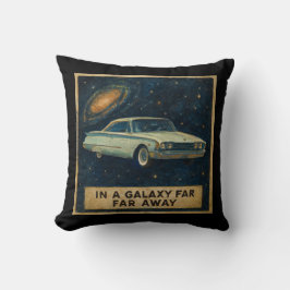 Retro Cruiser in Deep Space Kissen