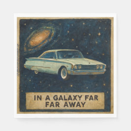 Retro Cruiser in Deep Space Serviette