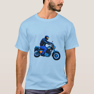 🏍️ Retro-Cruiser-Motorradfahrer Vintage-Straße T-Shirt