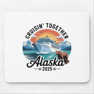 Retro Cruisin Together Alaskaa 2025 Passende Famil Mousepad