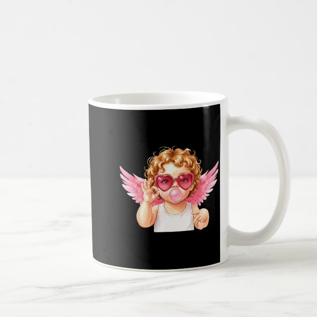 Retro Cud 67 Meme Bubblegum Funny Six Seven Valent Kaffeetasse (Rechts)